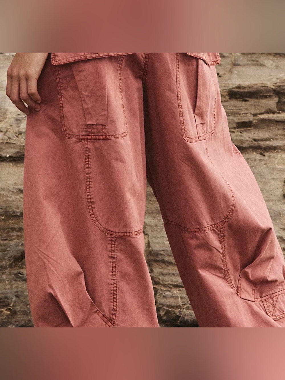 Free People We The Free Onset Cargo Pants - Picture 2 of 5